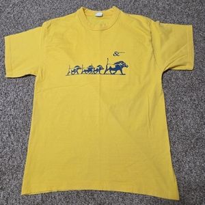Vtg Abercrombie & Kent Travel Luxury Vacation‎ Wildebeast Animal Graphic Tee L